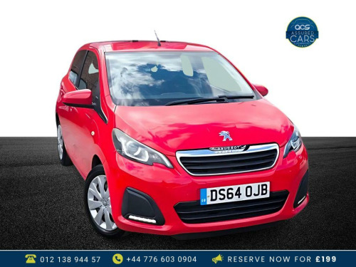 Peugeot 108  1.0 ACTIVE 5d 68 BHP £0 Tax_Long MOT_Low Insurance_1.0L