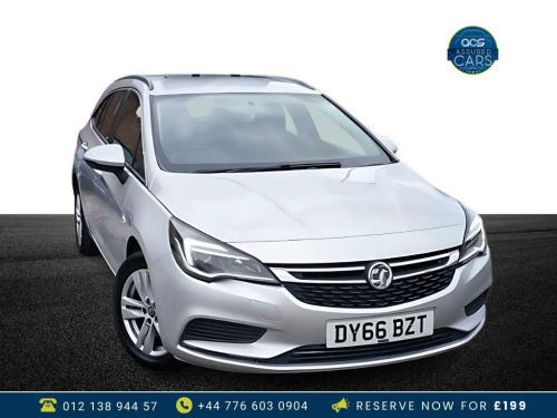 Vauxhall Astra  1.6 TECH LINE CDTI ECOFLEX S/S 5d 108 BHP £0 Tax_Sat Nav_Estate_Long MOT_Ul