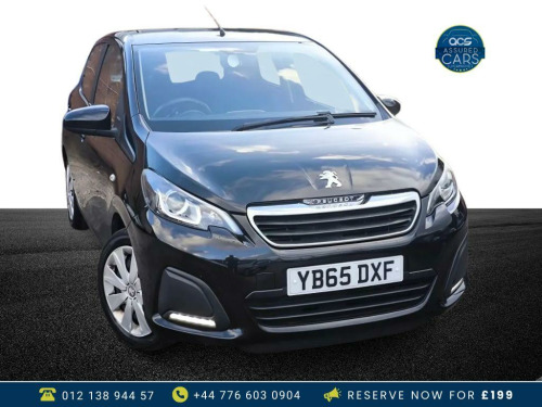 Peugeot 108  1.0 Active Hatchback 5dr Petrol Manual Euro 6 (68 ps) £0 Tax_Low Miles_Long