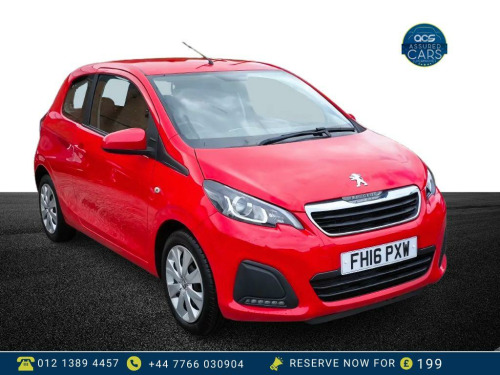 Peugeot 108  1.0 ACTIVE 3d 68 BHP £0 Tax_Low Miles_Long MOT_1.0L_Ulez