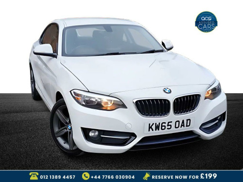 BMW 2 Series  1.5 218i Sport Coupe 2dr Petrol Manual Euro 6 (s/s) (136 ps) Sat Nav_Low Mi