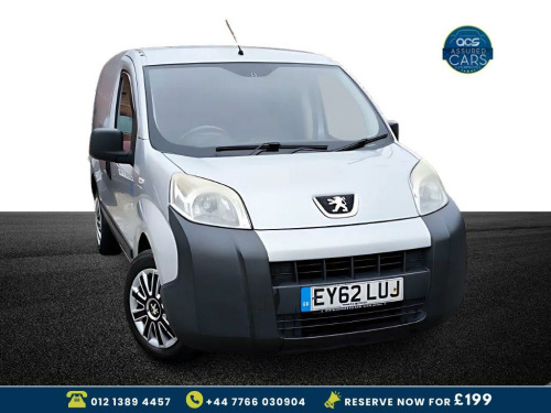 Peugeot Bipper  1.3 HDi S Panel Van 3dr Diesel Manual FWD L1 H1 (119 g/km, 74 bhp) Panel Va