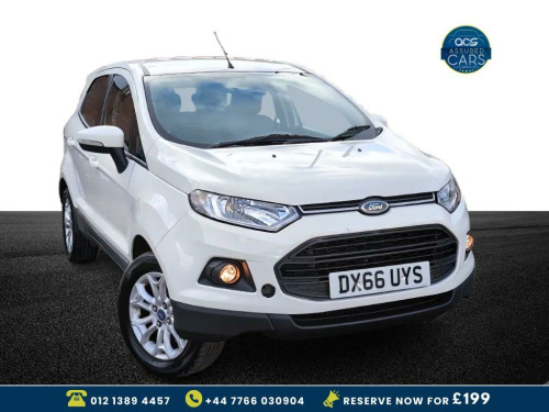 Ford EcoSport  1.0T EcoBoost Zetec SUV 5dr Petrol Manual 2WD Euro 6 (s/s) (125 ps) Low Mil