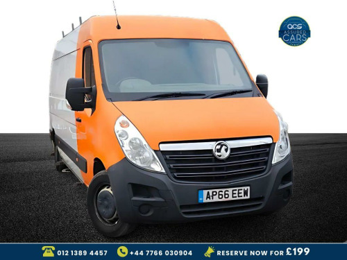 Vauxhall Movano  2.3 CDTi 3500 Panel Van 5dr Diesel Manual FWD L3 H2 Euro 6 (130 ps) 1 Owner