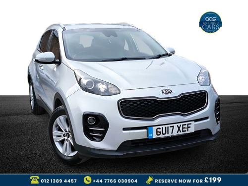 Kia Sportage  1.7 CRDi 2 SUV 5dr Diesel Manual Euro 6 (s/s) (114 bhp) £35 Tax_Sat Nav_Rev