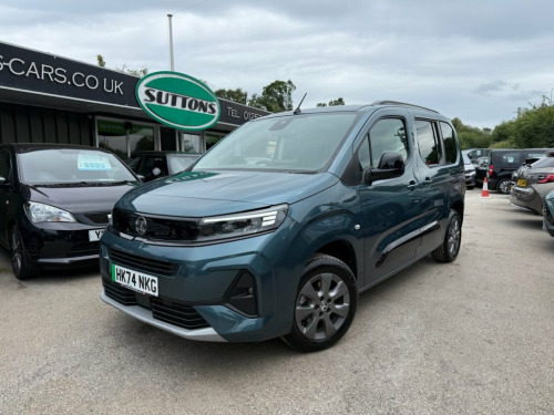 Vauxhall Combo Life  52kWh Ultimate MPV 5dr Electric Auto (7.4kW Charge