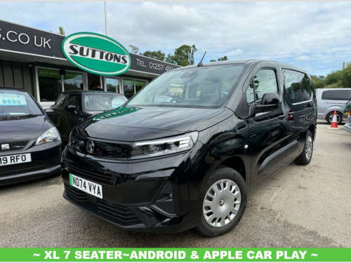 Vauxhall Combo Life  52kWh Design XL MPV 5dr Electric Auto (7.4kW Charg