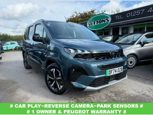 Peugeot Rifter  52kWh GT Standard MPV 5dr Electric Auto (7.4kW Cha
