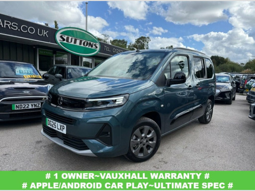 Vauxhall Combo Life  52kWh Ultimate MPV 5dr Electric Auto (7.4kW Charge