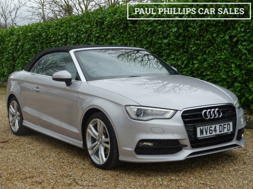 Audi A3 Cabriolet  1.4 TFSI CoD S line Convertible 2dr Petrol Manual Euro 6 (s/s) (150 ps)