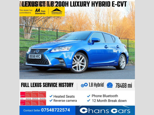 Lexus CT 200h  1.8 200h Luxury E-CVT Euro 6 (s/s) 5dr 