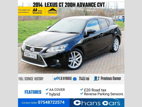 Lexus CT 200h  1.8 200h Advance CVT Euro 6 (s/s) 5dr 