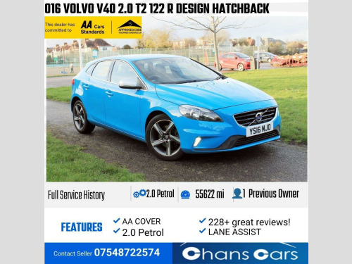 Volvo V40  2.0 T2 R-Design Euro 6 (s/s) 5dr 