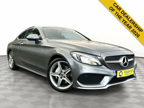 Mercedes-Benz C-Class C200 2.0 C200 AMG Line (Premium) Coupe 2dr Petrol G-Tro 