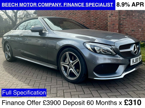 Mercedes-Benz C-Class  2.1 C220d AMG Line (Premium Plus) Cabriolet G-Tronic+ Euro 6 (s/s) 2dr