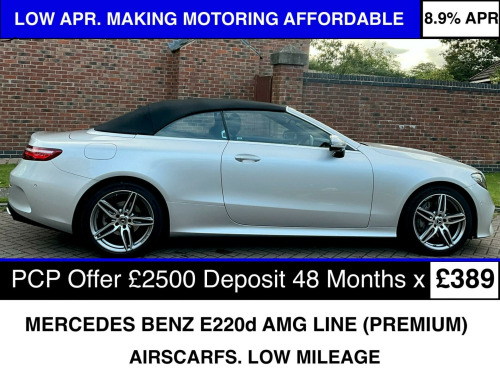 Mercedes-Benz E-Class  2.0 E220d AMG Line (Premium) Cabriolet G-Tronic+ Euro 6 (s/s) 2dr 