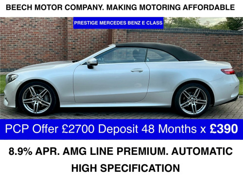 Mercedes-Benz E-Class  2.0 E220d AMG Line (Premium) Cabriolet G-Tronic+ Euro 6 (s/s) 2dr