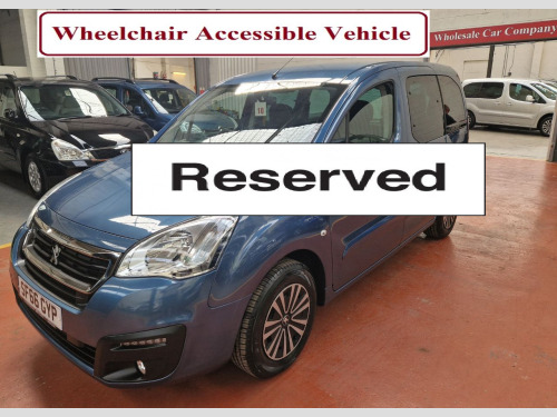 Peugeot Partner  WHEELCHAIR ACCESSIBLE 1.6 BlueHDi 100 Allure 5dr