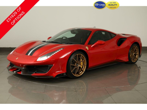 Ferrari 488  3.9T V8 Coupe 2dr Petrol F1 DCT Euro 6 (s/s) (720 ps)