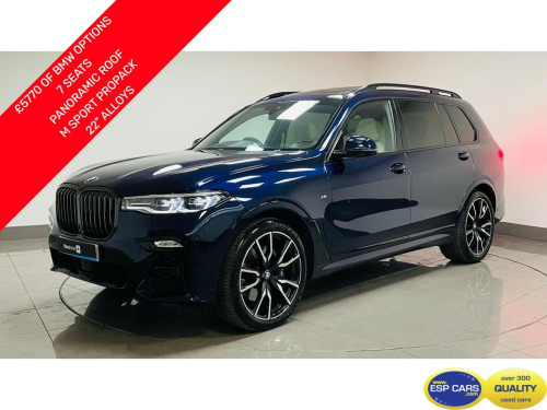 BMW X7  3.0 40d MHT M Sport SUV 5dr Diesel Hybrid Auto xDrive Euro 6 (s/s) (340 ps)