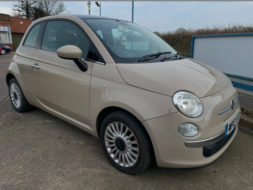 Fiat 500  1.2 Lounge 3dr, £35 ROAD TAX, RECENT CLUTH AND CAMBELT