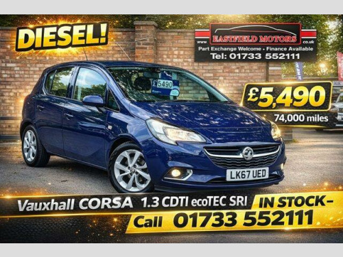 Vauxhall Corsa  1.3 CDTi ecoTEC SRi Euro 6 (s/s) 5dr 
