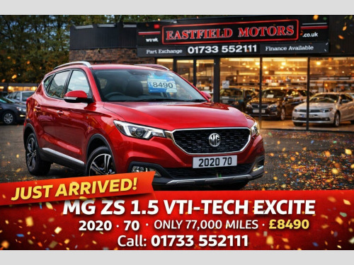 MG ZS  1.5 VTi-TECH Excite Euro 6 (s/s) 5dr 