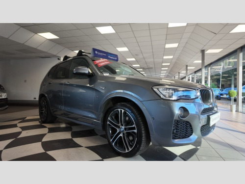 BMW X3  XDRIVE20d M SPORT AUTO LEATHER SAT NAV 17 PLATE 89000 MILES