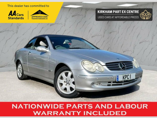 Mercedes-Benz CLK CLK320 3.2 CLK320 ELEGANCE CONVERTABLE 2d 218 BHP 3 YEAR 