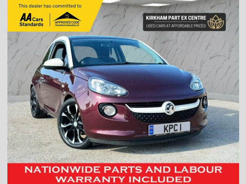 Vauxhall ADAM  1.4 GLAM 3d 85 BHP NATIONWIDE PARTS & LABOUR WARRA