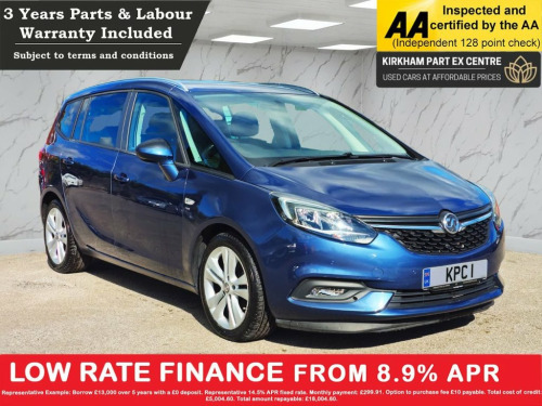 Vauxhall Zafira Tourer  1.4i Turbo SRi Nav MPV 5dr Petrol Auto Euro 6 (140