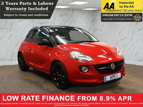 Vauxhall ADAM  1.2i ecoFLEX ENERGISED Hatchback 3dr Petrol Manual 