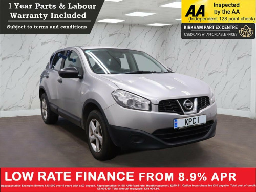 Nissan Qashqai  1.6 Visia SUV 5dr Petrol Manual 2WD Euro 5 (s/s) (