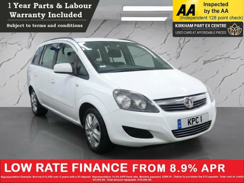 Vauxhall Zafira  1.8 16V Exclusiv MPV 5dr Petrol Manual Euro 5 (120 