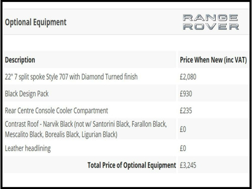 Land Rover Range Rover  4.4 SD V8 Autobiography SUV 5dr Diesel Auto 4WD Euro 6 (s/s) (339 ps)