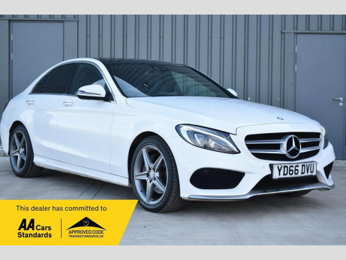 Mercedes-Benz C-Class C200 2.0 C200 AMG Line (Premium Plus) 7G-Tronic+ Euro 6 (s/s) 4dr