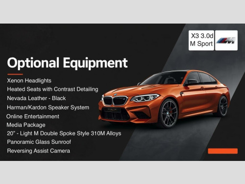 BMW X3  3.0 30d M Sport Auto xDrive Euro 6 (s/s) 5dr