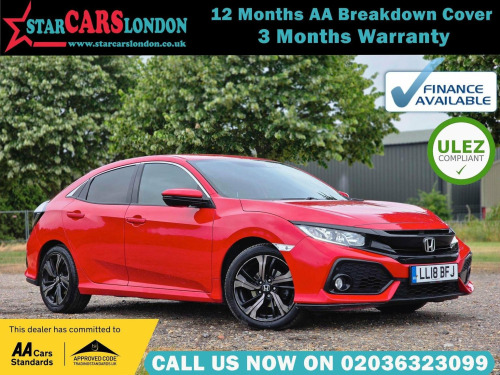 Honda Civic  1.0 VTEC Turbo SR CVT Euro 6 (s/s) 5dr