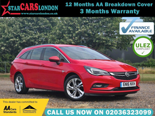 Vauxhall Astra  1.4i Turbo SRi Sports Tourer Auto Euro 6 (s/s) 5dr