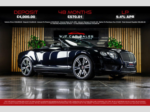 Bentley Continental  4.0 V8 GTC Auto 4WD Euro 5 2dr