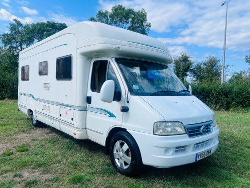 Bessacarr E760  NEW MOT.  Fixed rear bed. Alloys. Reversing camera 