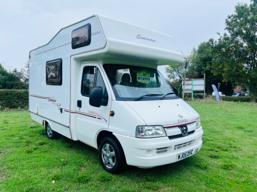 Elddis Sunseeker  5 berth. Rear seat belts.  Full service history. Mot February 2026