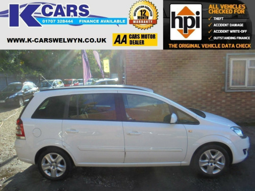 Vauxhall Zafira  1.6 16V Exclusiv Euro 5 5dr