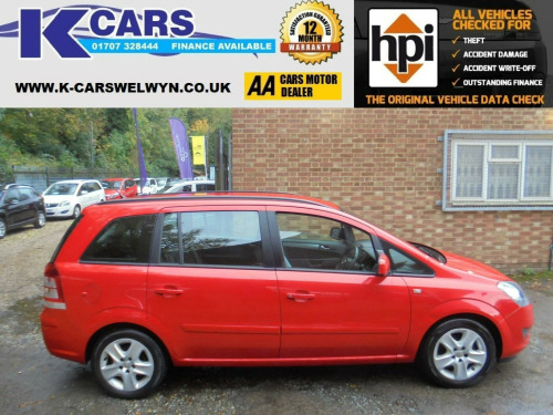 Vauxhall Zafira  1.8 16V Exclusiv Euro 5 5dr