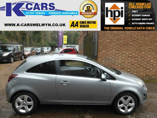 Vauxhall Corsa  1.2i ecoFLEX 16V SXi Euro 5 (s/s) 3dr (A/C)