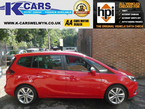 Vauxhall Zafira Tourer  1.4i Turbo SRi Euro 6 5dr