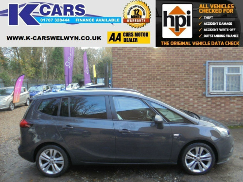 Vauxhall Zafira Tourer  1.4i Turbo SRi Euro 6 5dr 
