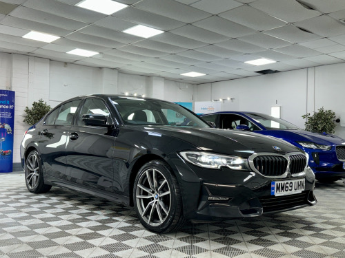 BMW 3 Series 320 320I SPORT + FULL BLACK LEATHER & RED SITCH + FINANCE ME + 