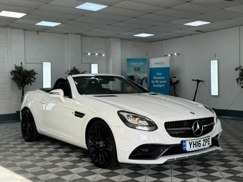 Mercedes-Benz SLC SLC250d SLC 250 D AMG LINE + RED BELTS + BLACK LEATHER + IMMACULATE + FINANCE ME + 