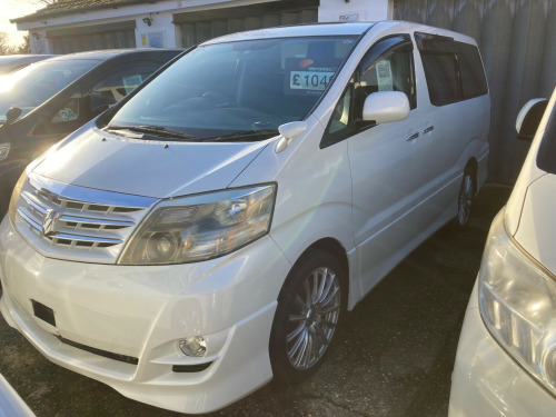 Toyota Alphard  AS 2.4 PETROL AUTOMATIC TWIN SUNROOF 8 SEAT VERY LOW MILES